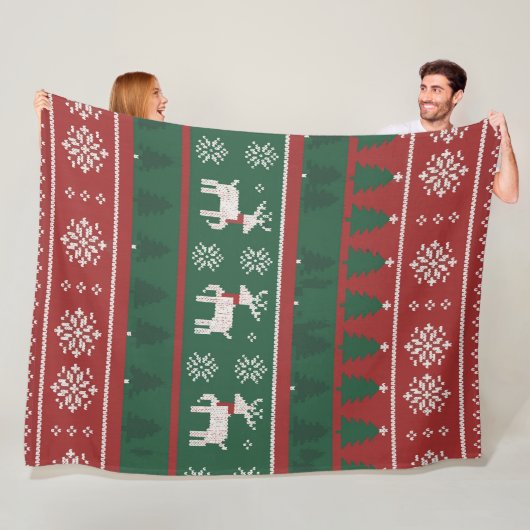 Merry Moments Christmas Fleece Deken (In situ)