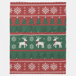 Merry Moments Christmas Fleece Deken