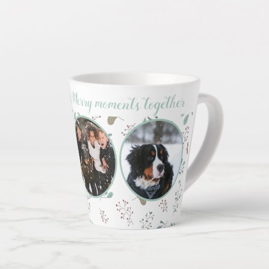 Merry Moments Holiday Drie Foto Latte Mok (Rechterhoek)