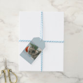 Merry Moments with a Cocoa-Loving Elephant Holiday Cadeaulabel (Met Touw)