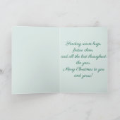 Merry Moments with a Cocoa-Loving Elephant Holiday Kaart (Binnen)