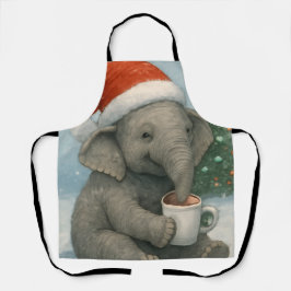 Merry Moments with a Cocoa-Loving Elephant Holiday Schort