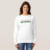 Merry Mommy Cute Colorful Script Christmas Trui (Voorkant volledig)