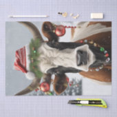 Merry Moo-mas: Koe Gekleed voor Kerstmis Decoupage Tissuepapier (Craft)