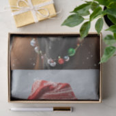 Merry Moo-mas: Koe Gekleed voor Kerstmis Decoupage Tissuepapier (Geschenk)