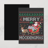 Merry MooDengmas Moo Deng Christmas Santa Hippo Bedankkaart (Voorkant / Achterkant)