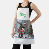 Merry Moose and Friends Christmas Personalized     Schort (Insitu)