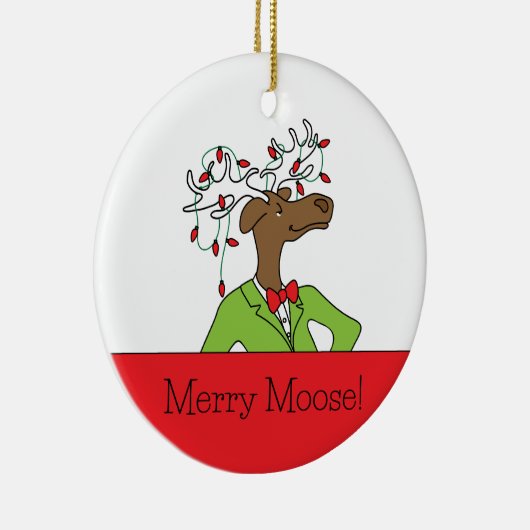 Merry Moose Ornament (Rechts)