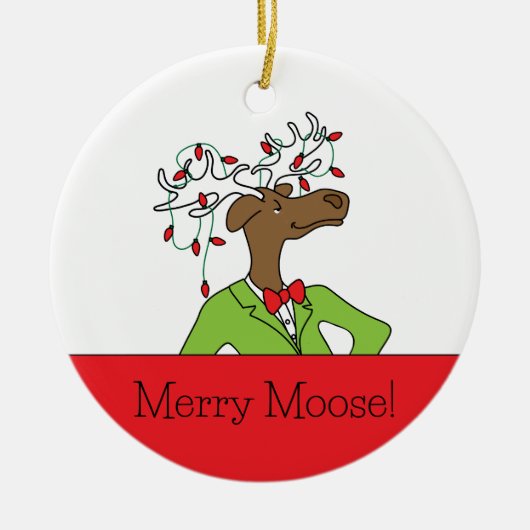 Merry Moose Ornament (Voorkant)