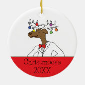 Merry Moose Ornament (Achterkant)