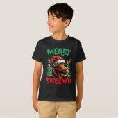 Merry Moosemas Funny Christmas Duck Lover T-shirt (Voorkant volledig)