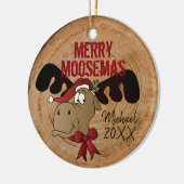 Merry Moosemas Keramisch Ornament (Links)
