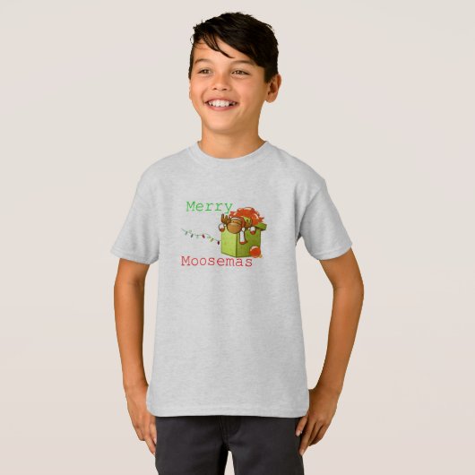 Merry Moosemas T-shirt (Voorkant volledig)