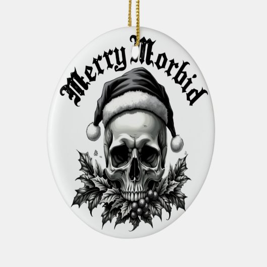 Merry Morbid Gothic Skull Ornament (Rechts)