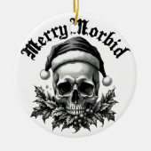 Merry Morbid Gothic Skull Ornament (Voorkant)