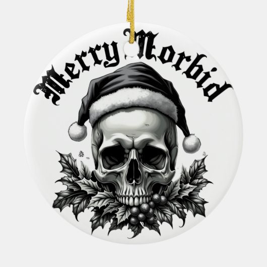 Merry Morbid Gothic Skull Ornament (Achterkant)