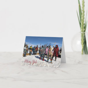 Merry Morris Yule Feestdagen Kaart