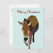 Merry Moses Blue Star Briefkaart Christmas (Voorkant / Achterkant)