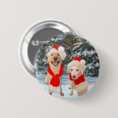 Merry Moses & Myrtie Ronde Button 5,7 Cm (Voorkant /achterkant)