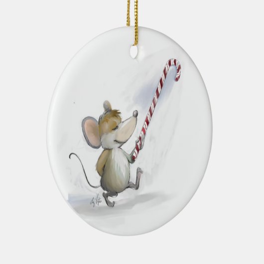 Merry Mouse Moe Circle Ornament (Rechts)