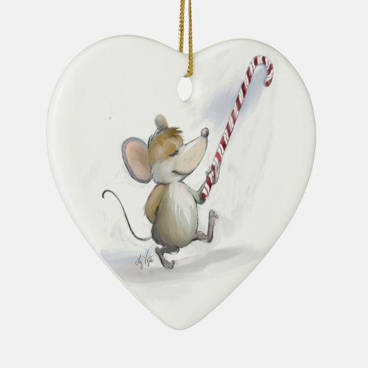 Merry Mouse Moe Heart Ornament (Rechts)