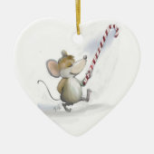 Merry Mouse Moe Heart Ornament (Voorkant)