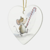 Merry Mouse Moe Heart Ornament (Links)