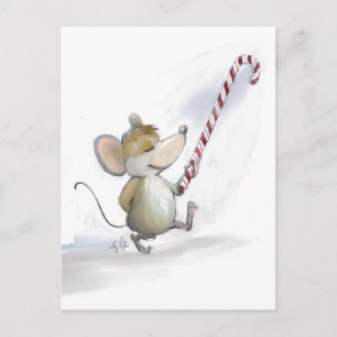 Merry Mouse Moe Holiday Briefkaart