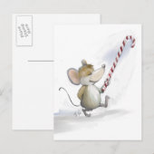 Merry Mouse Moe Holiday Briefkaart (Voorkant / Achterkant)