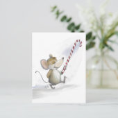Merry Mouse Moe Holiday Briefkaart (Staand voorkant)