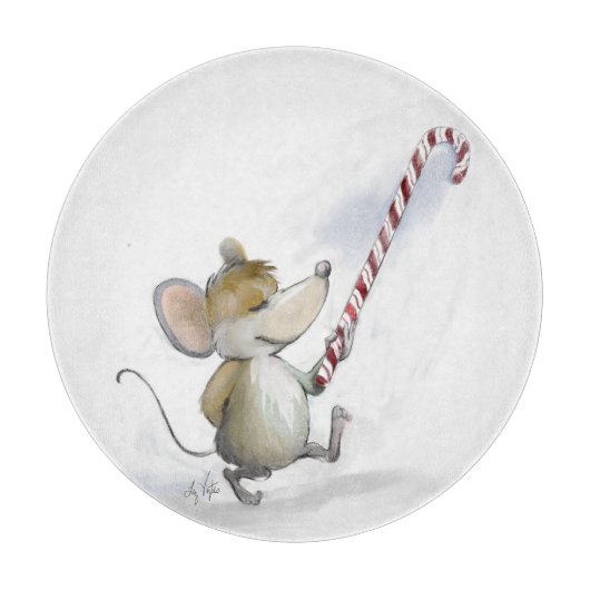 Merry Mouse Moe Holiday Cutting Board Snijplank (Voorkant)