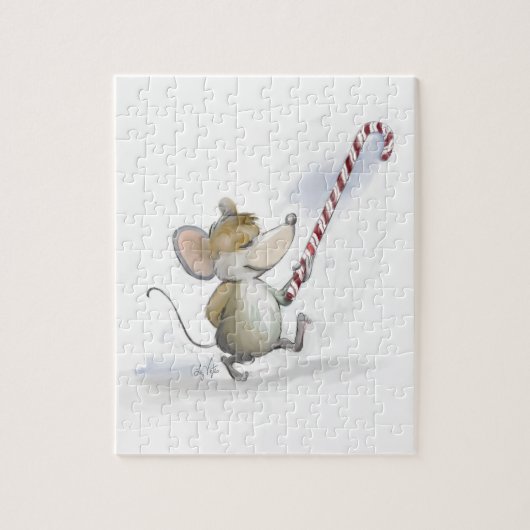 Merry Mouse Moe Holiday Puzzle Legpuzzel (Verticaal)