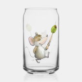 Merry Mouse Moe met olijfolie Blikvorm Glas (Achterkant)