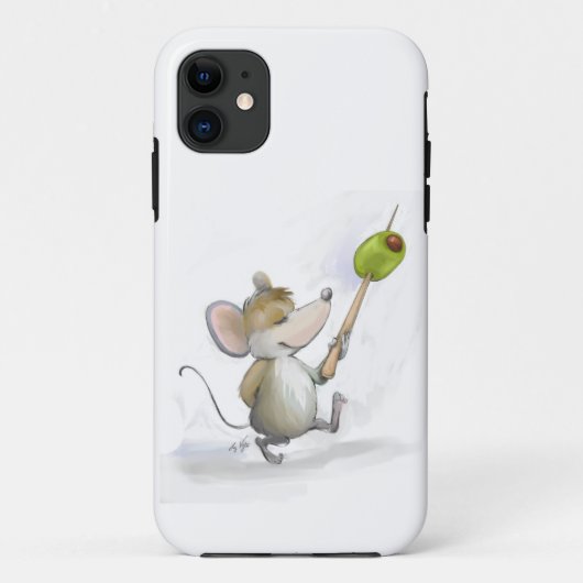 Merry Mouse Moe met olijfolie Case-Mate iPhone Case (Achterkant)
