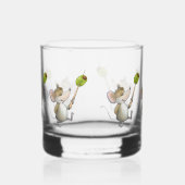 Merry Mouse Moe met olijfolie Whisky Glas (Links)