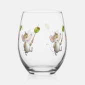 Merry Mouse Moe met Olive Drinkware Set Wijnglas Zonder Voet (Rechts)