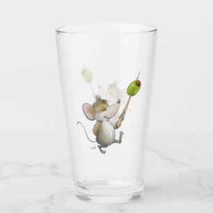 Merry Mouse Moe met Olive Glass Cup Glas