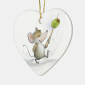Merry Mouse Moe met Olive Heart Ornament (Links)