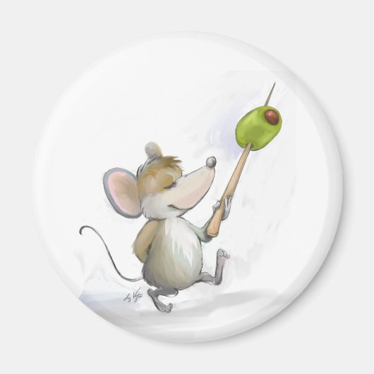 Merry Mouse Moe met Olive Magnet (Voorkant)