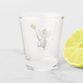 Merry Mouse Moe met Olive Shot glass Glas (Achterkant)