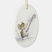 Merry Mouse Moe Oval Ornament (Rechts)