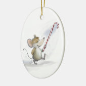 Merry Mouse Moe Oval Ornament (Links)