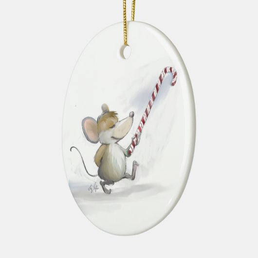 Merry Mouse Moe Oval Ornament (Links)