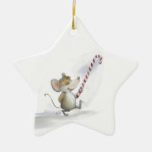 Merry Mouse Moe Star-Ornament Keramisch Ornament (Voorkant)