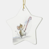 Merry Mouse Moe Star-Ornament Keramisch Ornament (Links)