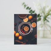 Merry & Mulled | Gezellige vakantie Drink Briefkaart (Staand voorkant)