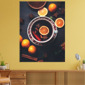 Merry & Mulled | Gezellige vakantie Drink Canvas Afdruk (Insitu (Woonkamer))