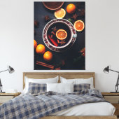 Merry & Mulled | Gezellige vakantie Drink Canvas Afdruk (Insitu (Slaapkamer))