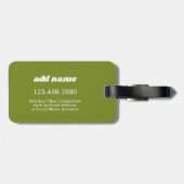 Merry Mushroom met aangepaste naam Bagagelabel (Achterkant horizontaal)