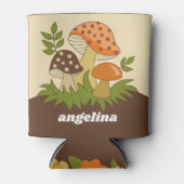 Merry Mushroom met aangepaste naam Blikjeskoeler (Voorkant)